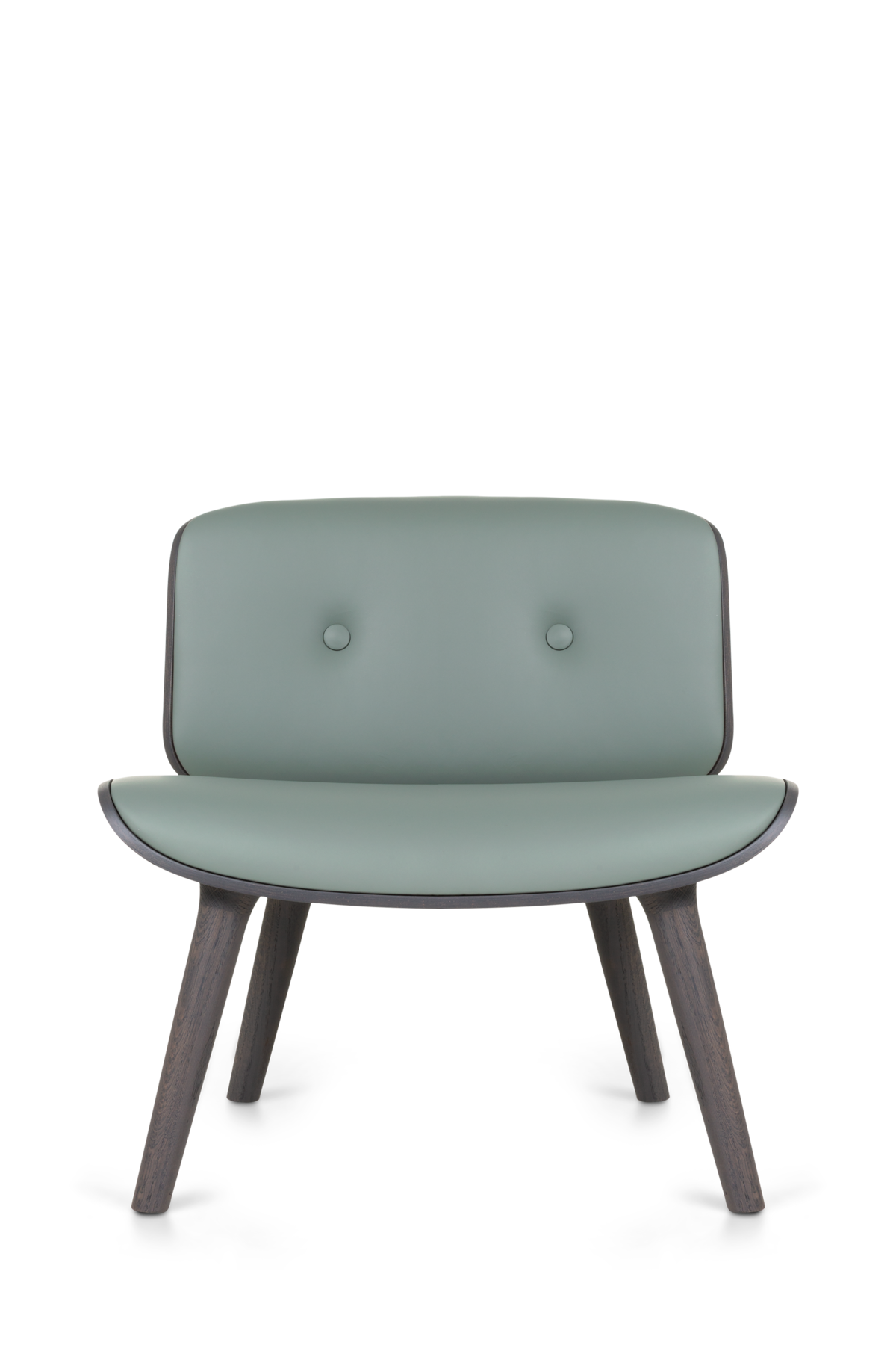 Nut Lounge Chair Spectrum agave grey front view